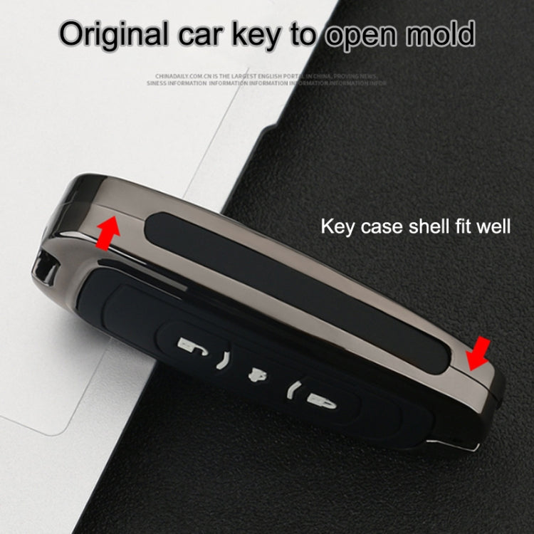 Car Luminous All-inclusive Zinc Alloy Key Protective Case Key Shell for Geely B Style Smart 4-button