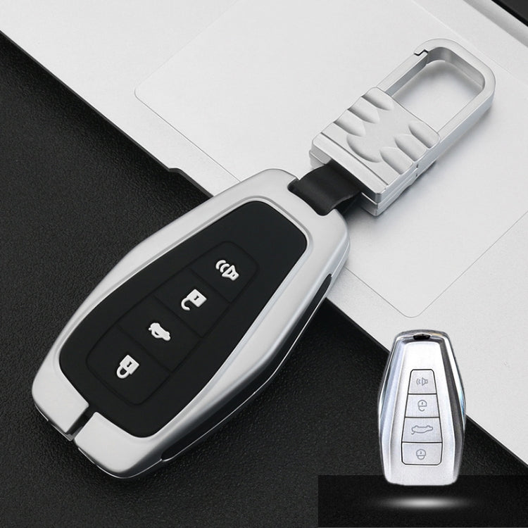 Car Luminous All-inclusive Zinc Alloy Key Protective Case Key Shell for Geely C Style Smart 4-button