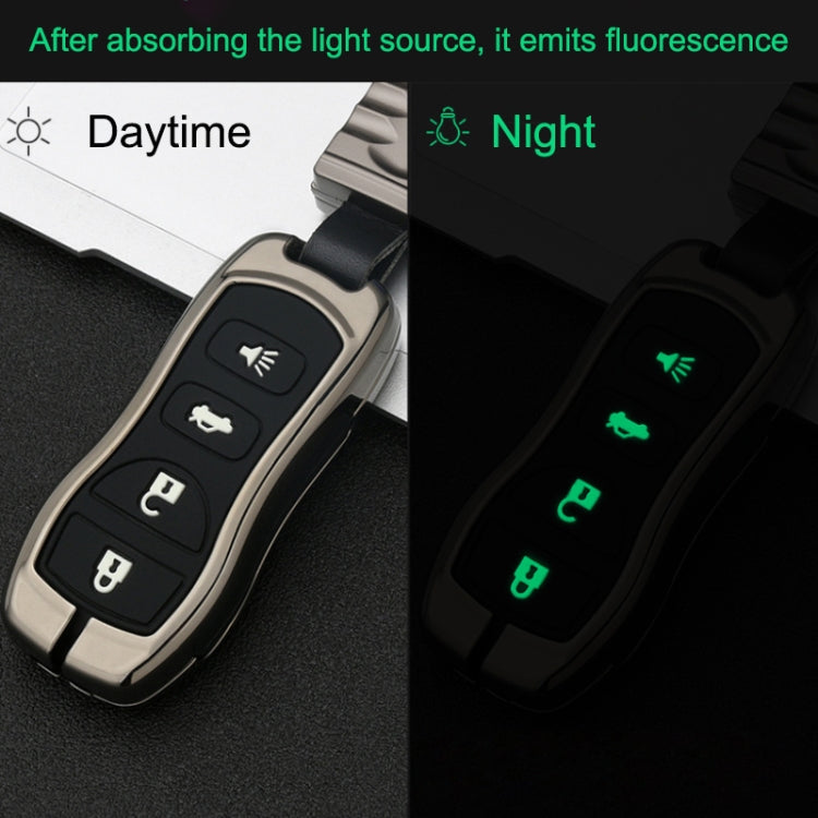 Car Luminous All-inclusive Zinc Alloy Key Protective Case Key Shell for Nissan I Style