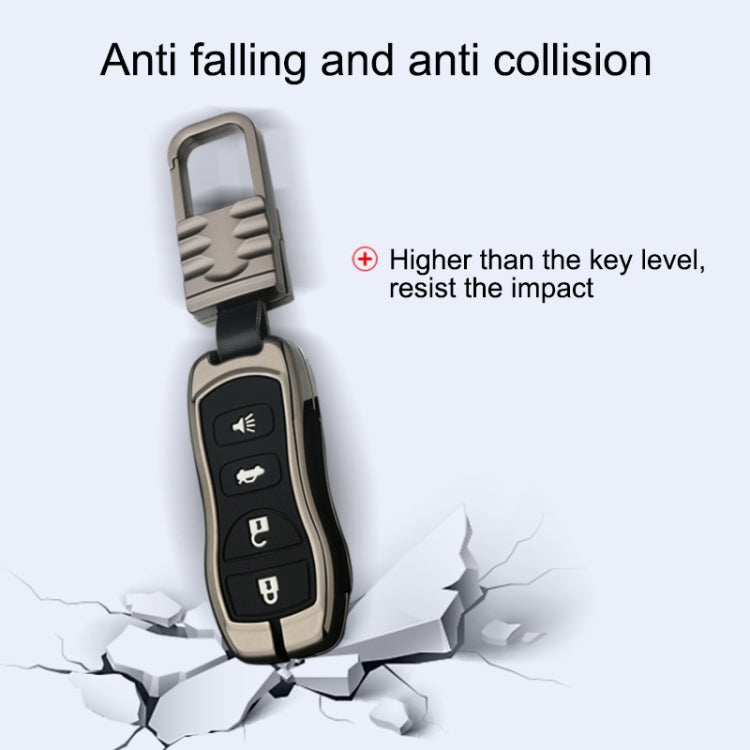 Car Luminous All-inclusive Zinc Alloy Key Protective Case Key Shell for Nissan I Style