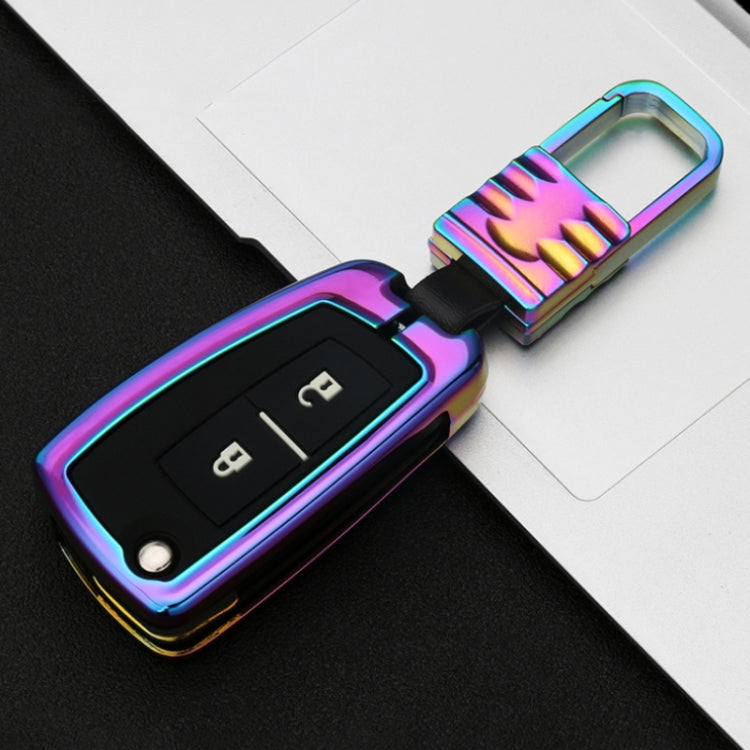 Car Luminous All-inclusive Zinc Alloy Key Protective Case Key Shell for Nissan E Style Folding 2-button
