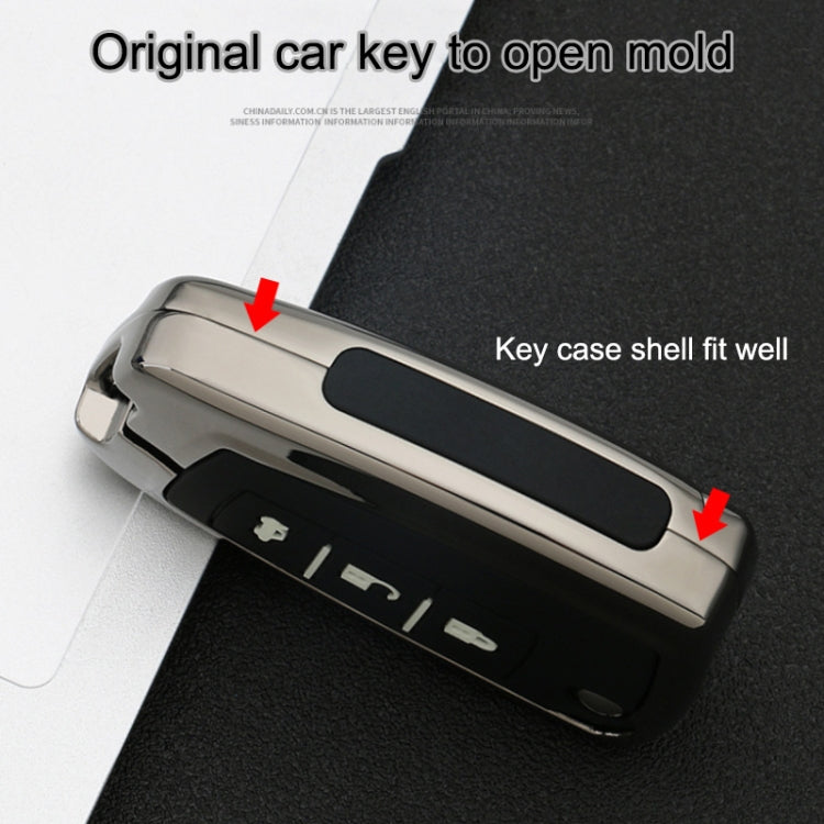 Car Luminous All-inclusive Zinc Alloy Key Protective Case Key Shell for Nissan E Style Folding 2-button