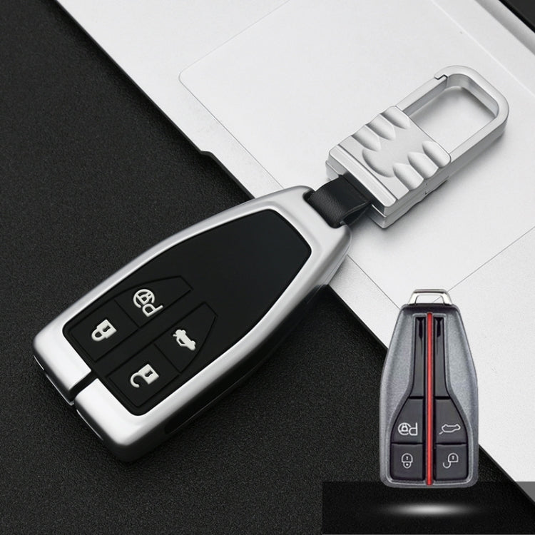 Car Luminous All-inclusive Zinc Alloy Key Protective Case Key Shell for Hong Qi A Style Smart 4-button