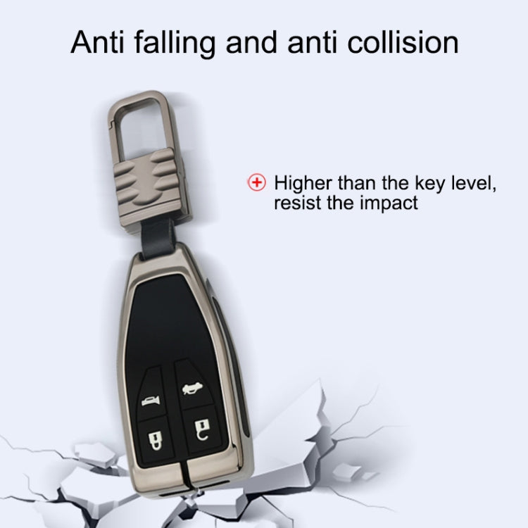 Car Luminous All-inclusive Zinc Alloy Key Protective Case Key Shell for Hong Qi A Style Smart 4-button