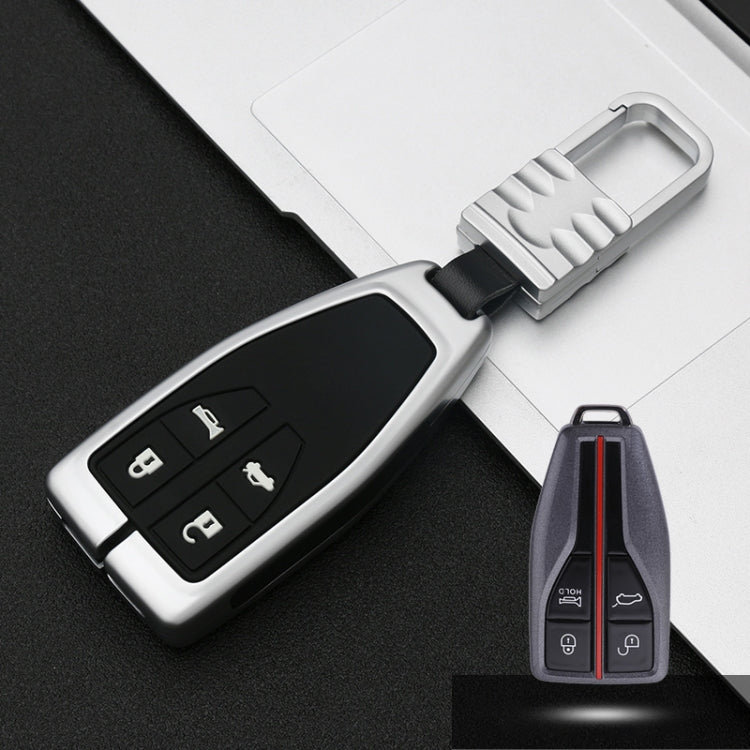 Car Luminous All-inclusive Zinc Alloy Key Protective Case Key Shell for Hong Qi B Style Smart 4-button