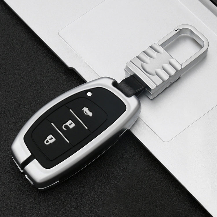 Car Luminous All-inclusive Zinc Alloy Key Protective Case Key Shell for Hyundai A Style Smart 3-button