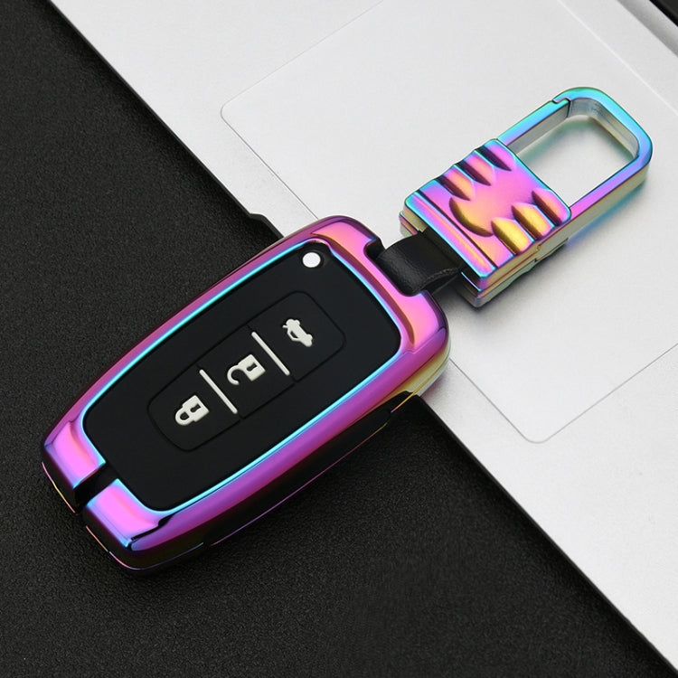 Car Luminous All-inclusive Zinc Alloy Key Protective Case Key Shell for Hyundai E Style Smart 3-button