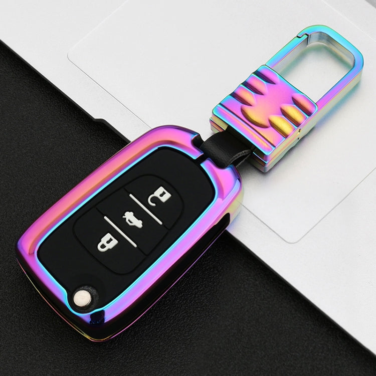 Car Luminous All-inclusive Zinc Alloy Key Protective Case Key Shell for Hyundai F Style Folding 3-button