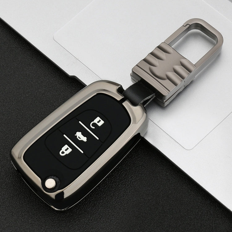 Car Luminous All-inclusive Zinc Alloy Key Protective Case Key Shell for Hyundai F Style Folding 3-button