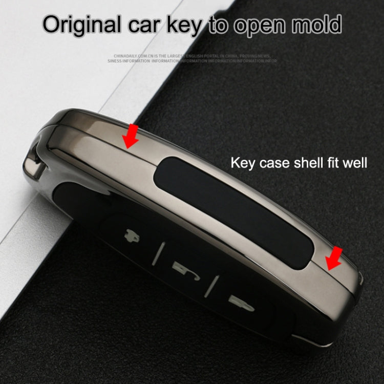 Car Luminous All-inclusive Zinc Alloy Key Protective Case Key Shell for Hyundai F Style Folding 3-button