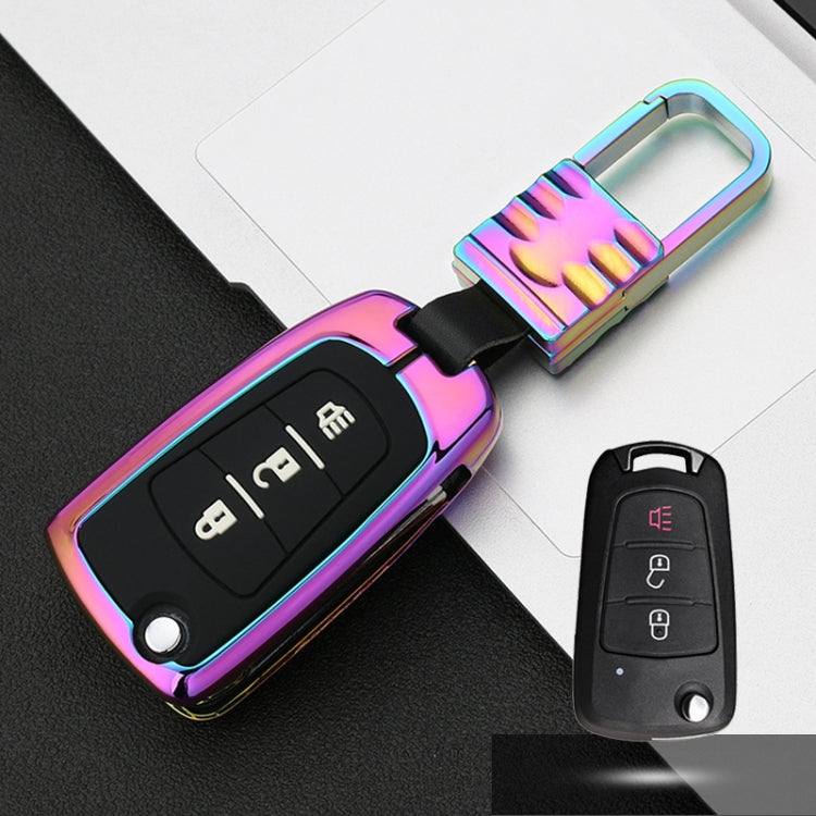 Car Luminous All-inclusive Zinc Alloy Key Protective Case Key Shell for Great Wall Folding 3-button