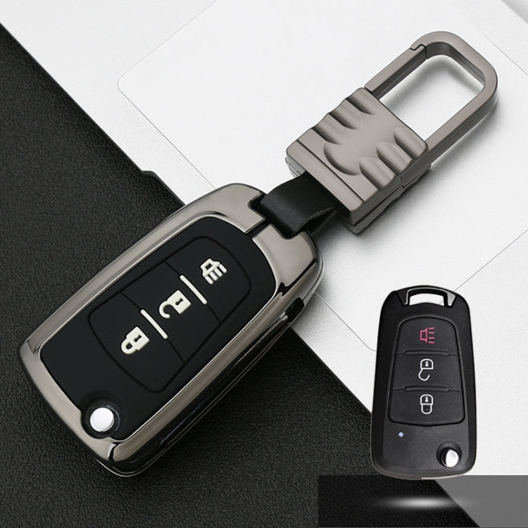 Car Luminous All-inclusive Zinc Alloy Key Protective Case Key Shell for Great Wall Folding 3-button