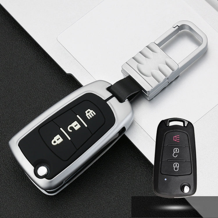 Car Luminous All-inclusive Zinc Alloy Key Protective Case Key Shell for Great Wall Folding 3-button