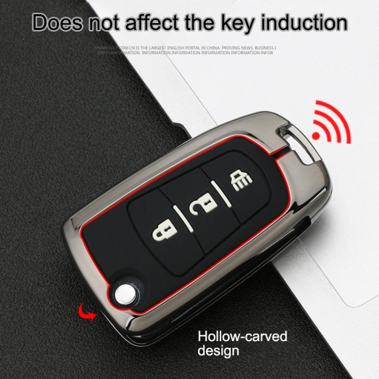 Car Luminous All-inclusive Zinc Alloy Key Protective Case Key Shell for Great Wall Folding 3-button