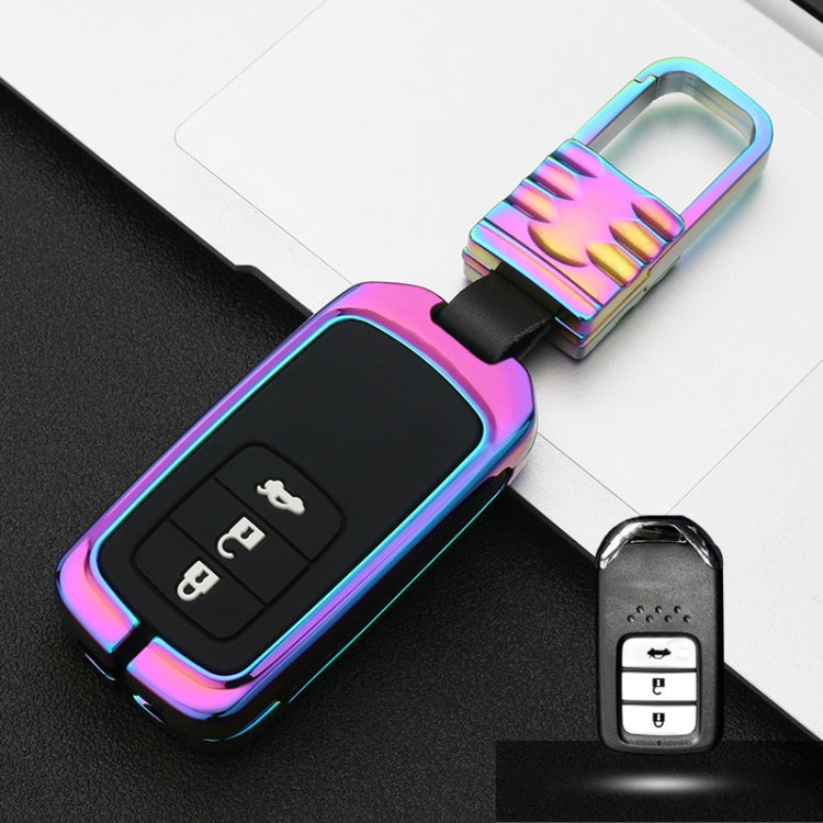 Car Luminous All-inclusive Zinc Alloy Key Protective Case Key Shell for Honda A Style Smart 3-button