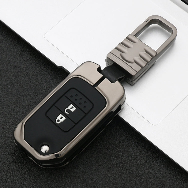 Car Luminous All-inclusive Zinc Alloy Key Protective Case Key Shell for Honda B Style Folding 2-button