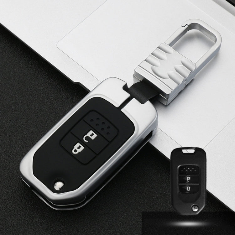 Car Luminous All-inclusive Zinc Alloy Key Protective Case Key Shell for Honda B Style Folding 2-button