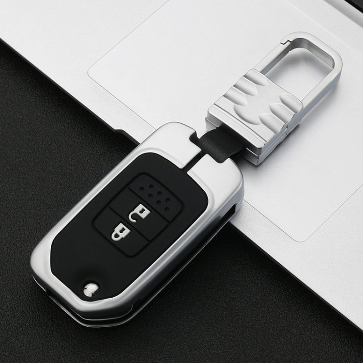 Car Luminous All-inclusive Zinc Alloy Key Protective Case Key Shell for Honda B Style Folding 2-button