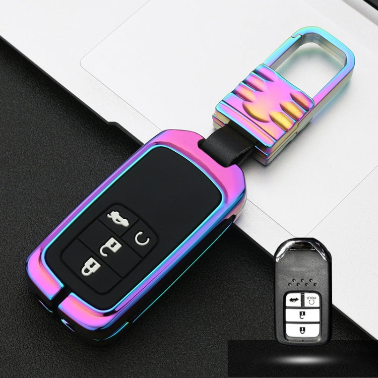 Car Luminous All-inclusive Zinc Alloy Key Protective Case Key Shell for Honda E Style Smart 4-button