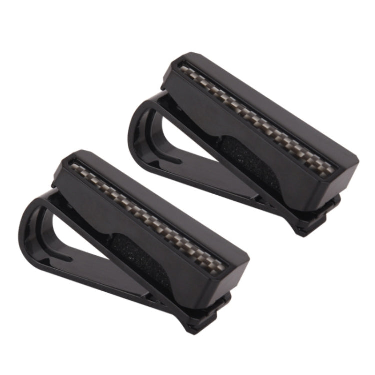 2 PCS DM-108 Car Multi-functional Glasses Clip Sun Visor Storage Clip