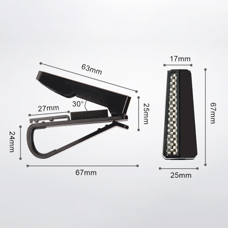 2 PCS DM-108 Car Multi-functional Glasses Clip Sun Visor Storage Clip