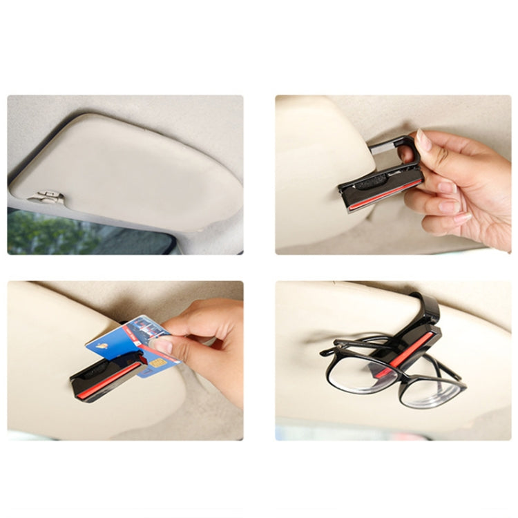 2 PCS DM-108 Car Multi-functional Glasses Clip Sun Visor Storage Clip