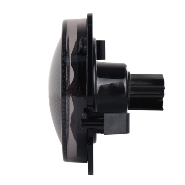 8W DC 12V Car SUV Refit LED Wheel Eyebrow Turn Signal for Jeep Wrangler JK 07-17, Specification: Smoke Black with Aperture