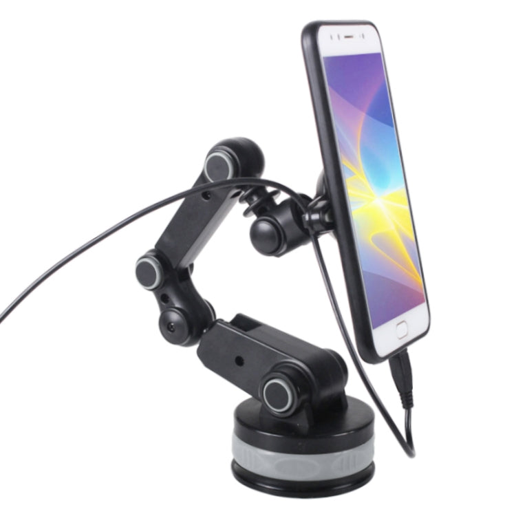ZP-X0188 Car 360 Degree Rotating Telescopic Folding Magnet Suction Cup Mobile Phone Holder