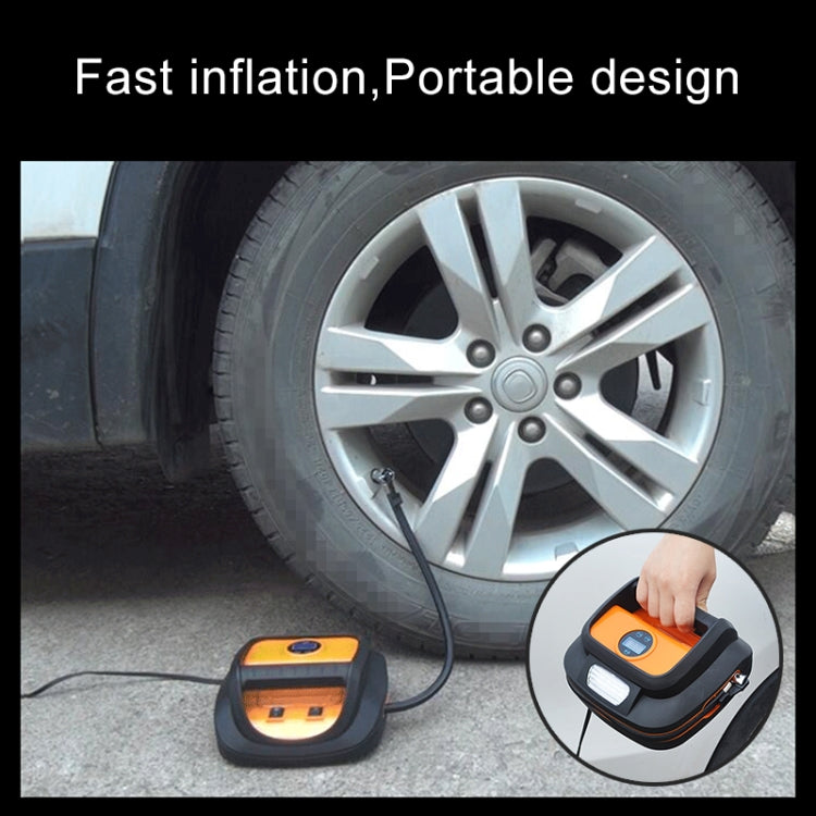DC12V 120W 22-cylinder Portable Multifunctional Car Air Pump with LED Lamp, Style: Digital Display