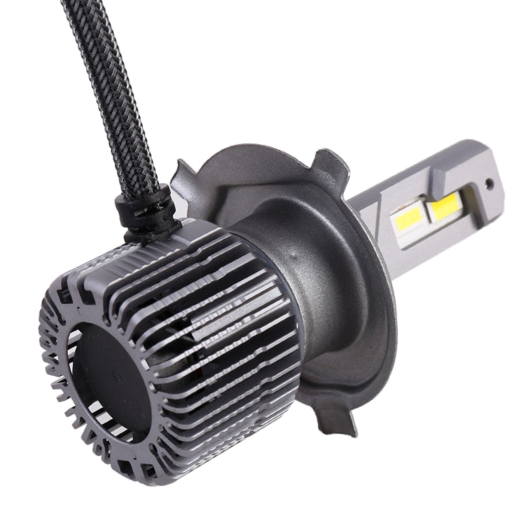 2 PCS H4 DC12V / 28W / 6000K / 4300K / 3000K Car Triple Color LED Headlight with CSP Lamp Beads and Decoding