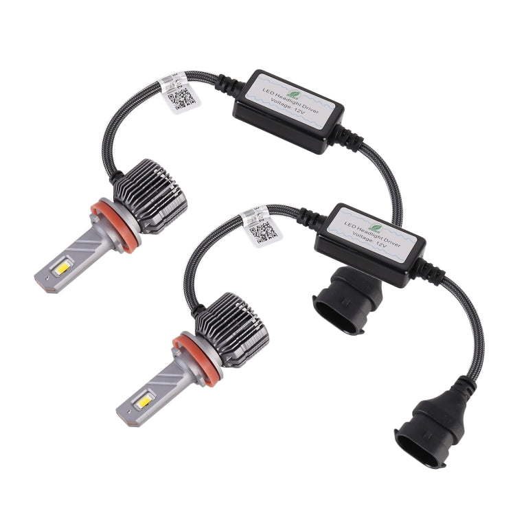 2 PCS H11 DC12V / 28W / 6000K / 4300K / 3000K Car Triple Color LED Headlight with CSP Lamp Beads and Decoding