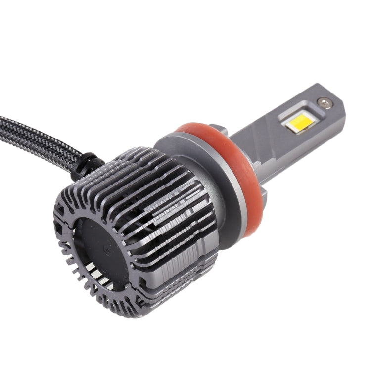 2 PCS H11 DC12V / 28W / 6000K / 4300K / 3000K Car Triple Color LED Headlight with CSP Lamp Beads and Decoding