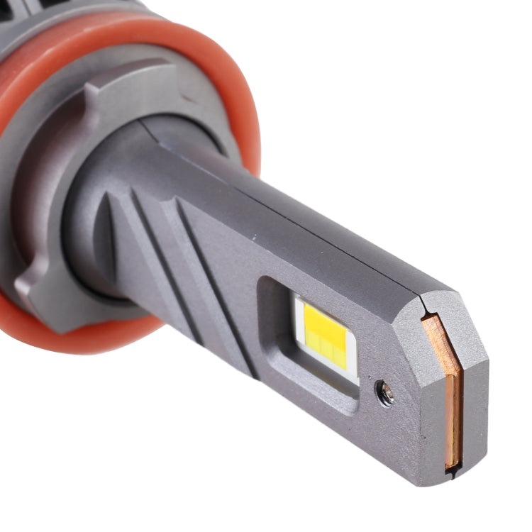 2 PCS H11 DC12V / 28W / 6000K / 4300K / 3000K Car Triple Color LED Headlight with CSP Lamp Beads and Decoding