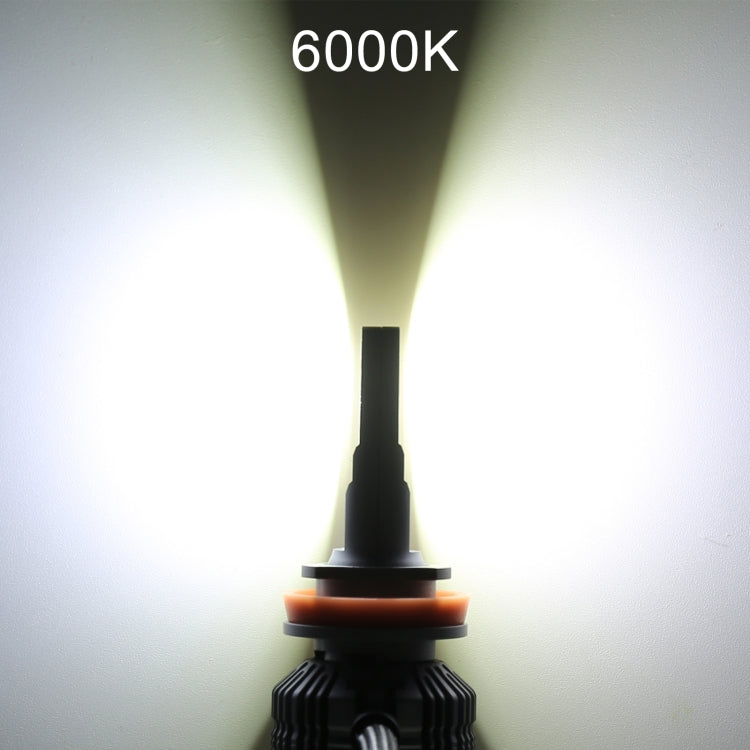 2 PCS H11 DC12V / 28W / 6000K / 4300K / 3000K Car Triple Color LED Headlight with CSP Lamp Beads and Decoding