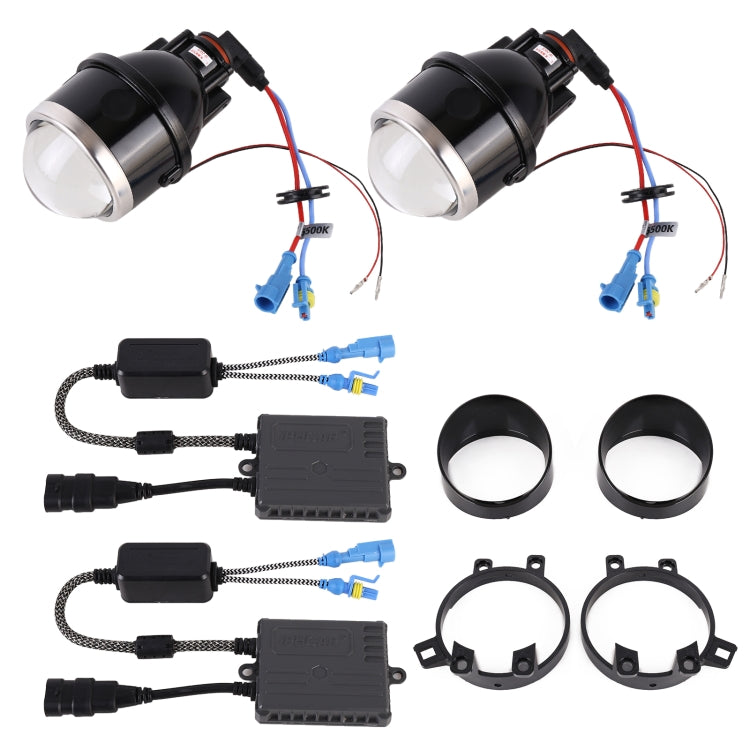 IPHCAR 2 PCS H11 3.0 inch DC12V / 35W / 6000K Bi-Xenon Projector Lens Headlight for Toyota Left Driving