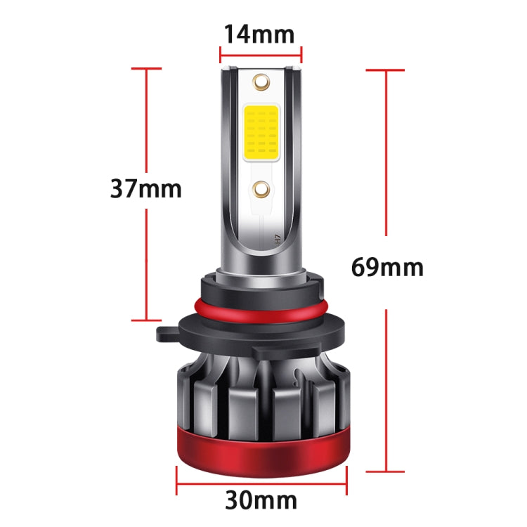 2 PCS EV19 9006 / HB4 DC9-30V 30W 3000LM 3000K IP68 Car Fog Lights (Gold Light)