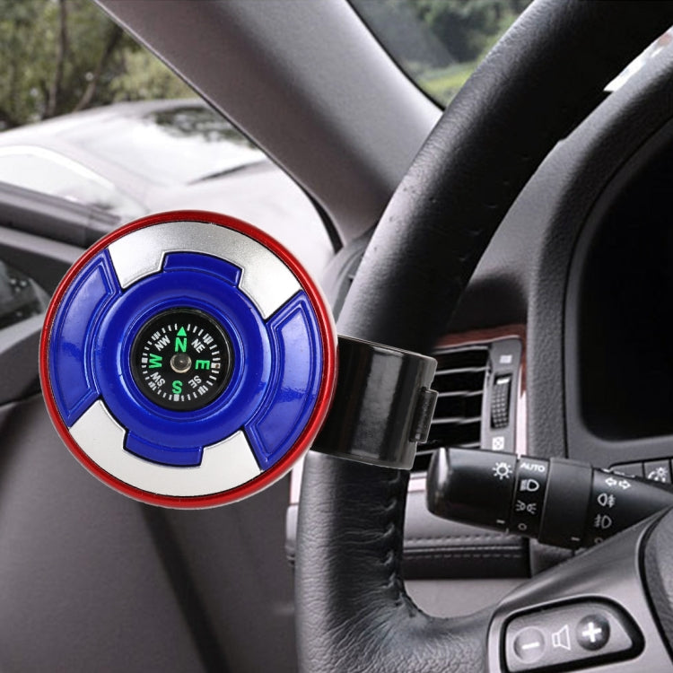 Car Universal Steering Wheel Spinner Knob Auxiliary Booster Aid Control Handle with Compass