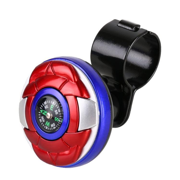 Car Universal Steering Wheel Spinner Knob Auxiliary Booster Aid Control Handle with Compass