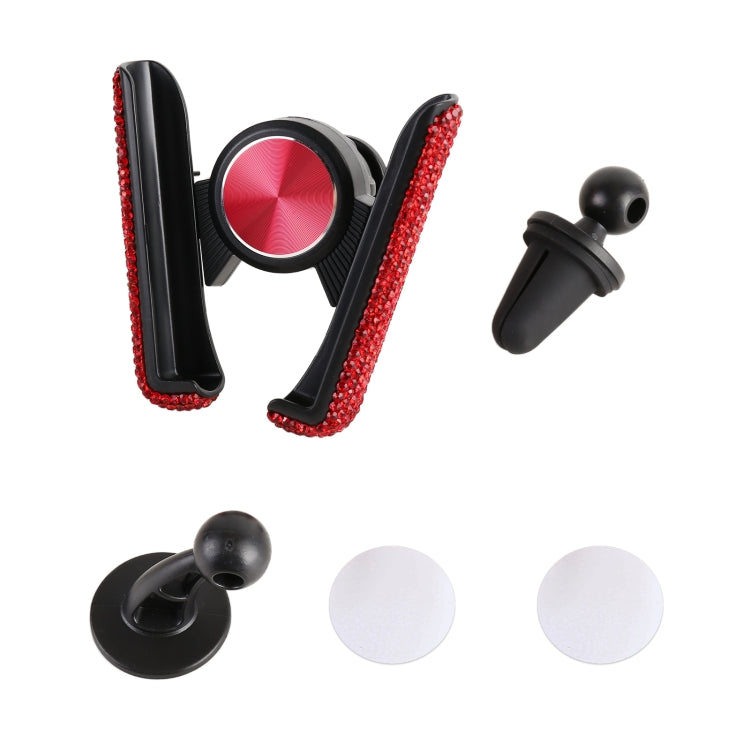 Universal Car Diamond Air Vent Mount Phone Holder for 6-8.5cm Wide Mobile Phone