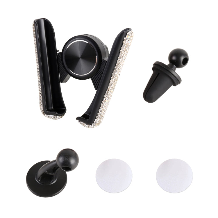 Universal Car Diamond Air Vent Mount Phone Holder for 6-8.5cm Wide Mobile Phone