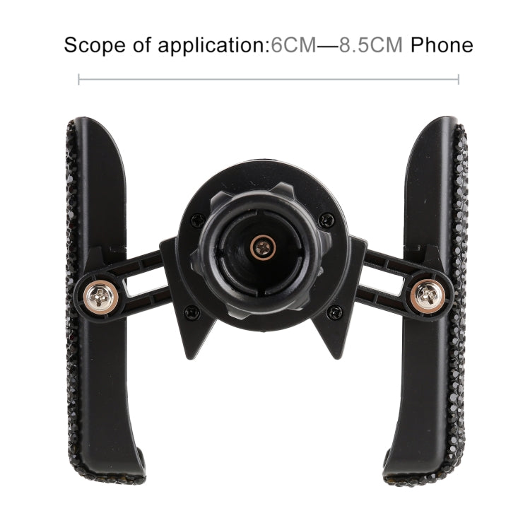 Universal Car Diamond Air Vent Mount Phone Holder for 6-8.5cm Wide Mobile Phone