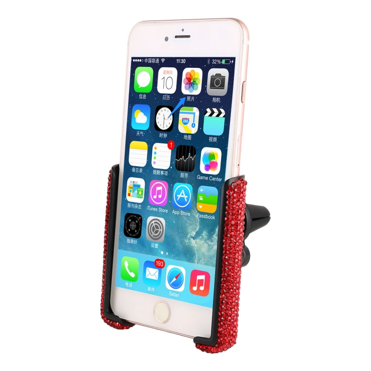 Universal Car Diamond Air Vent Mount Phone Holder for 6-8.5cm Wide Mobile Phone