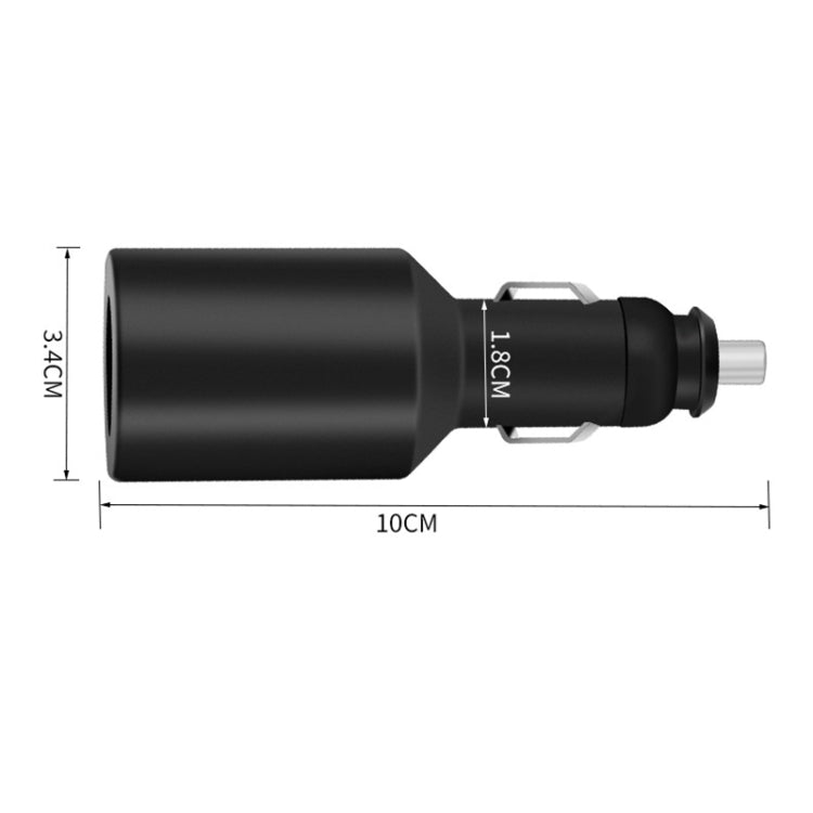 12V Car Free Installation Cigarette Lighter Socket Converter + 12V Cigarette Butt