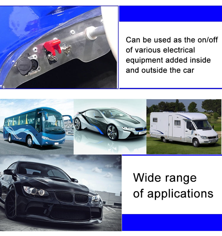 12V Universal Car One-key Start Button Modified Racing LED Light Rocker Switch Panel