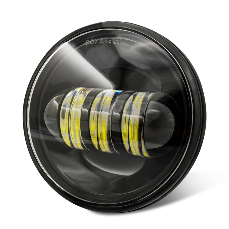 2 PCS DC9-30V 30W 3000K/6000K 3000LM 4.5 inch 3LEDs Motorcycle LED Headlight, Black