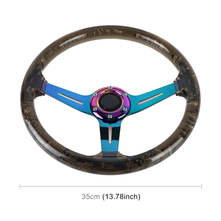 Car Universal Colorful Metal Crystal Anti-skid Steering Wheel Cover, Adaptation Steering Wheel Diameter: 38cm