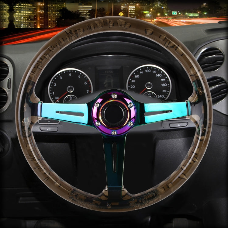 Car Universal Colorful Metal Crystal Anti-skid Steering Wheel Cover, Adaptation Steering Wheel Diameter: 38cm
