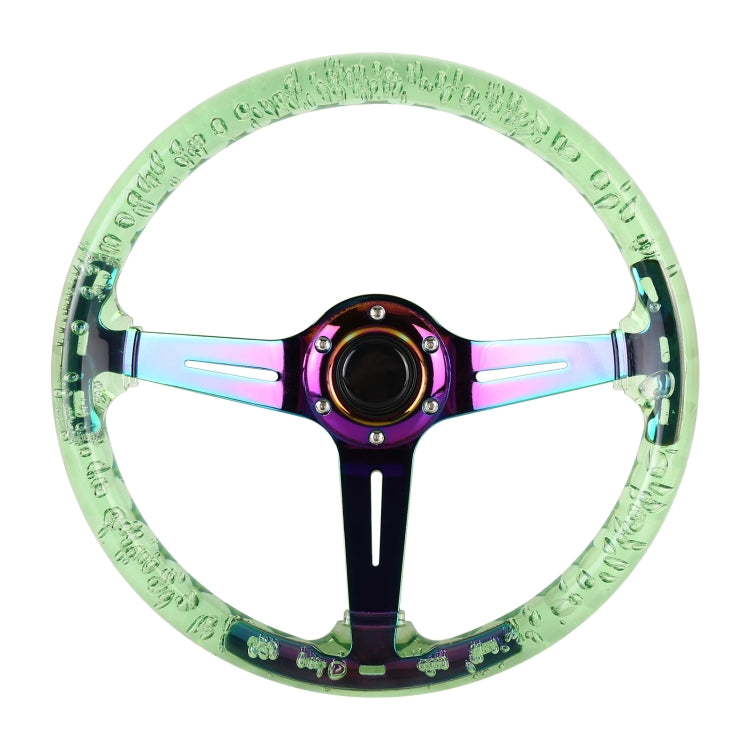 Car Universal Colorful Metal Crystal Anti-skid Steering Wheel Cover, Adaptation Steering Wheel Diameter: 38cm
