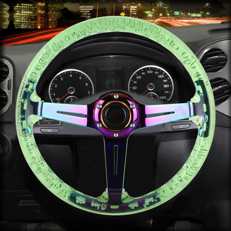 Car Universal Colorful Metal Crystal Anti-skid Steering Wheel Cover, Adaptation Steering Wheel Diameter: 38cm