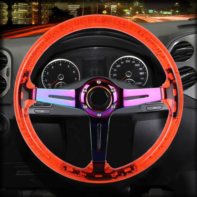 Car Universal Colorful Metal Crystal Anti-skid Steering Wheel Cover, Adaptation Steering Wheel Diameter: 38cm